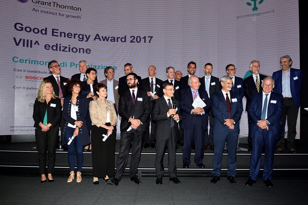 Good Energy Award 2017  Bosch supporta il Premio per la sostenibilità energetica